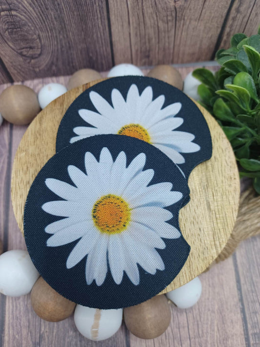 Daisy Car Coaster Set