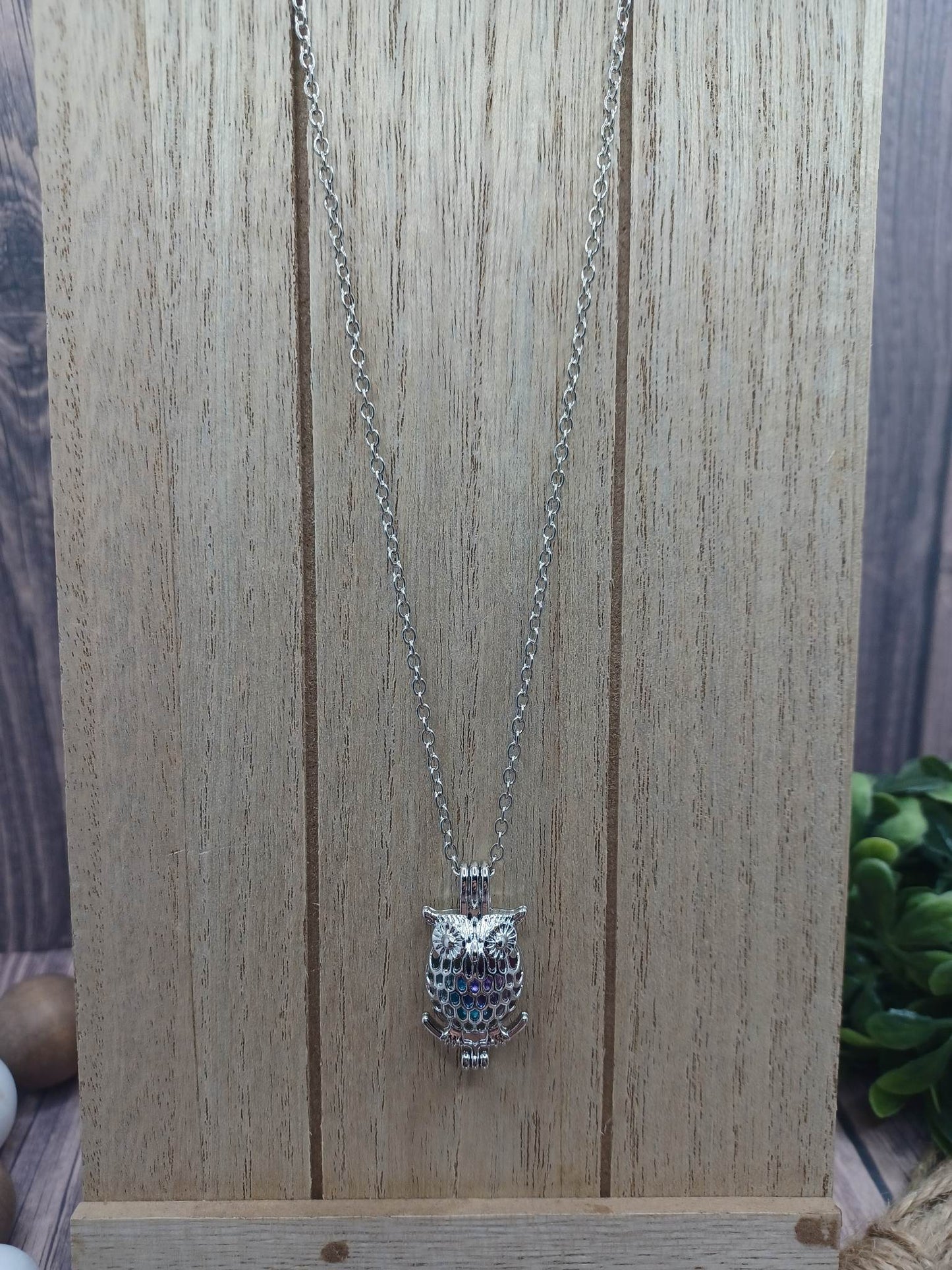 Silver Owl Necklace