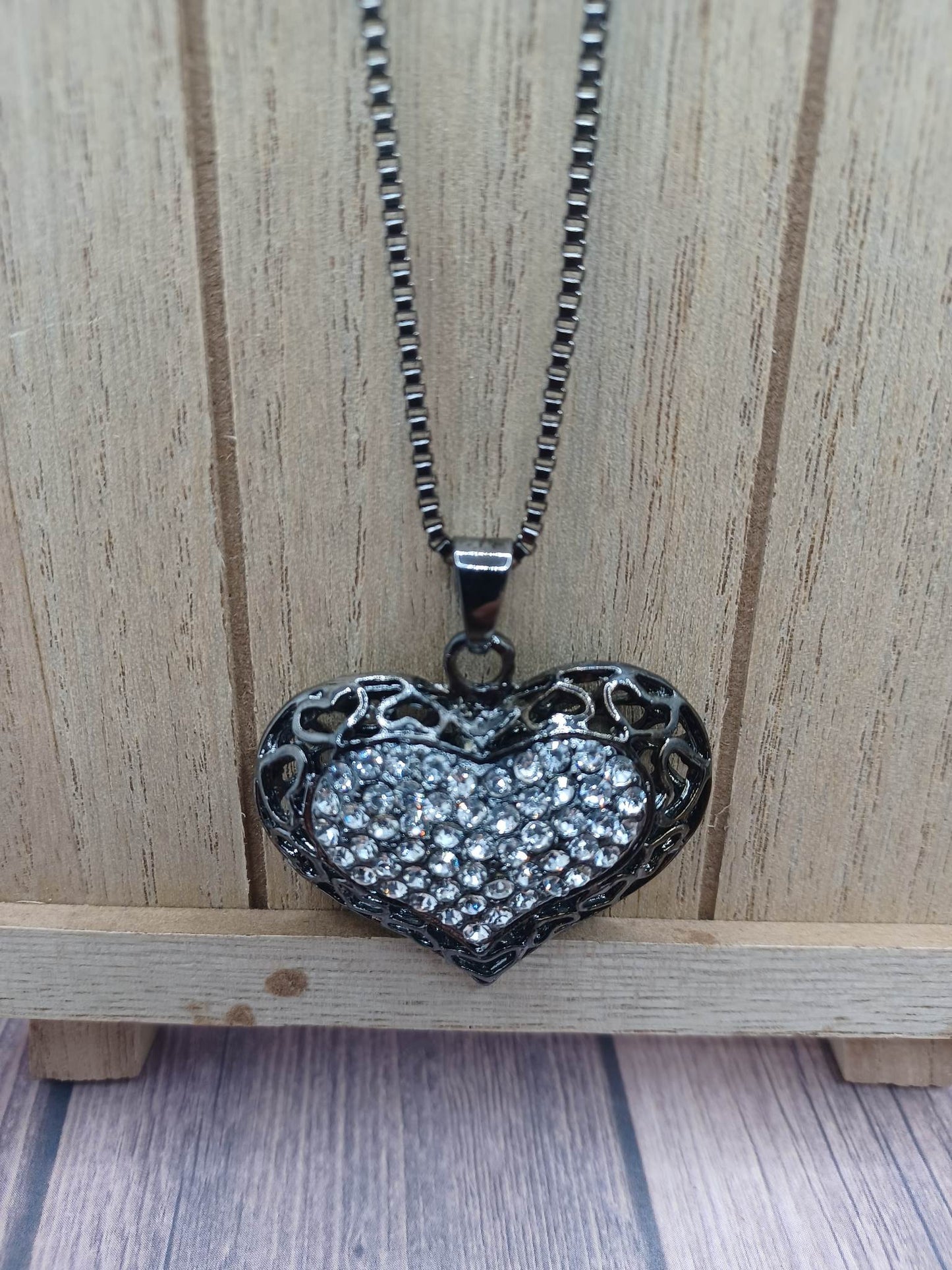 Gunmetal Box Chain Necklace