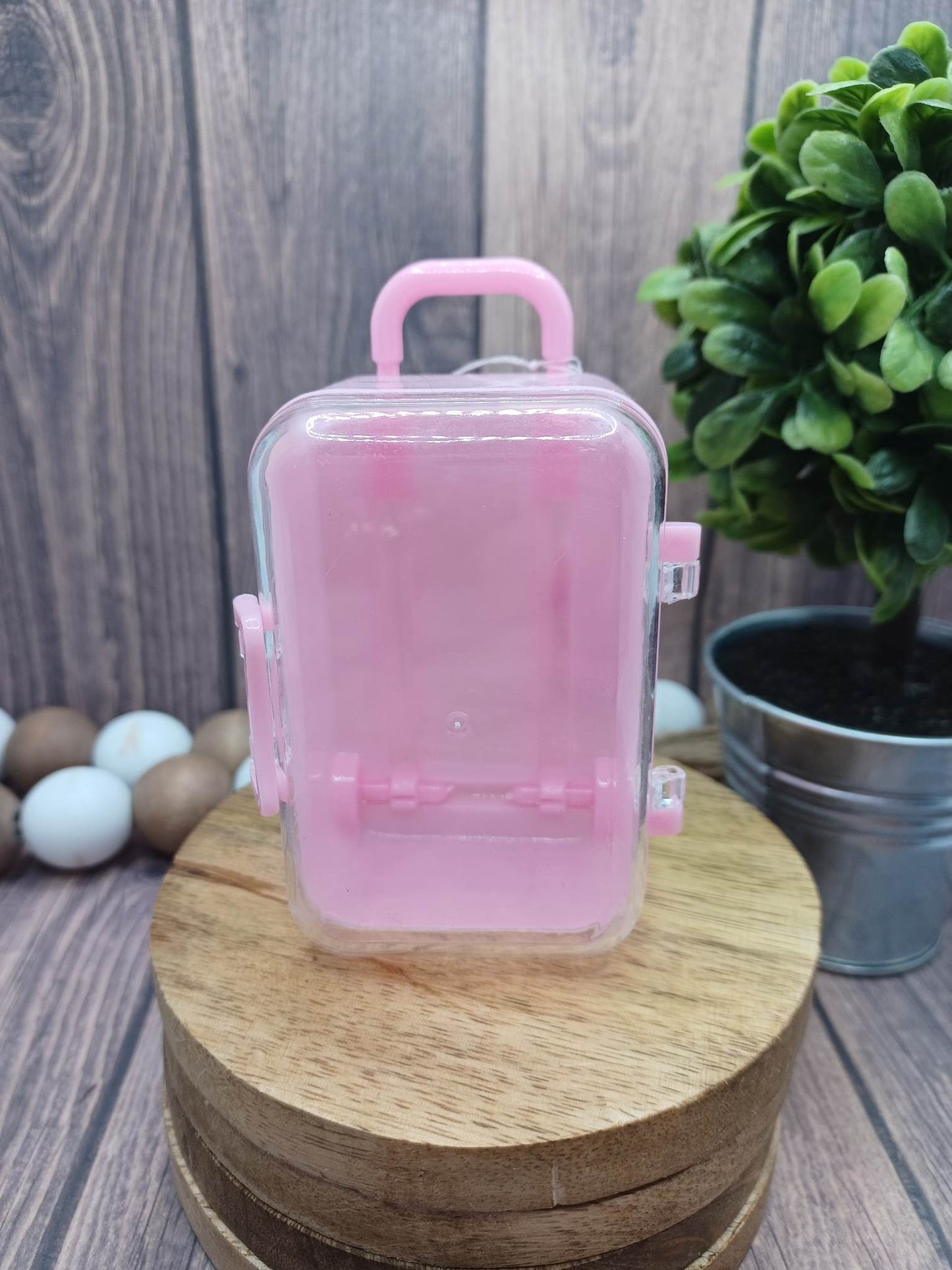 Pink Dollhouse Suitcase on Wheels