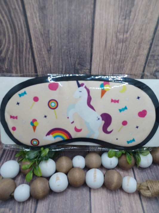 Tan Unicorn Sleep Mask