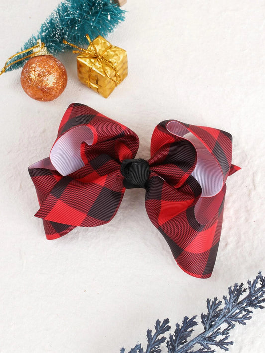Red Buffalo Plaid Hair Accessory