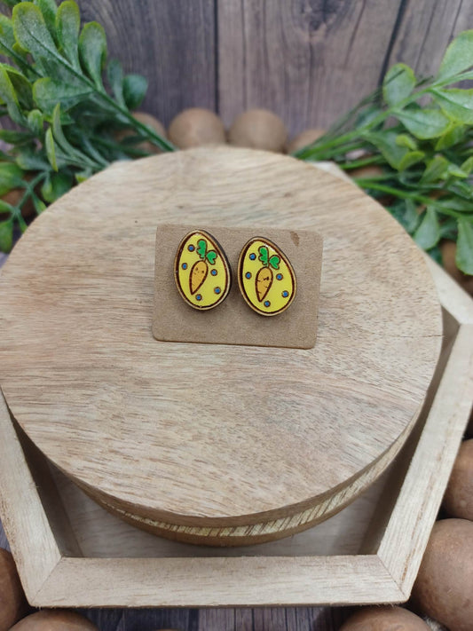 Carrot Easter Egg Earrings