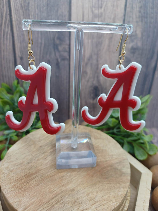 Letter "A" Earrings