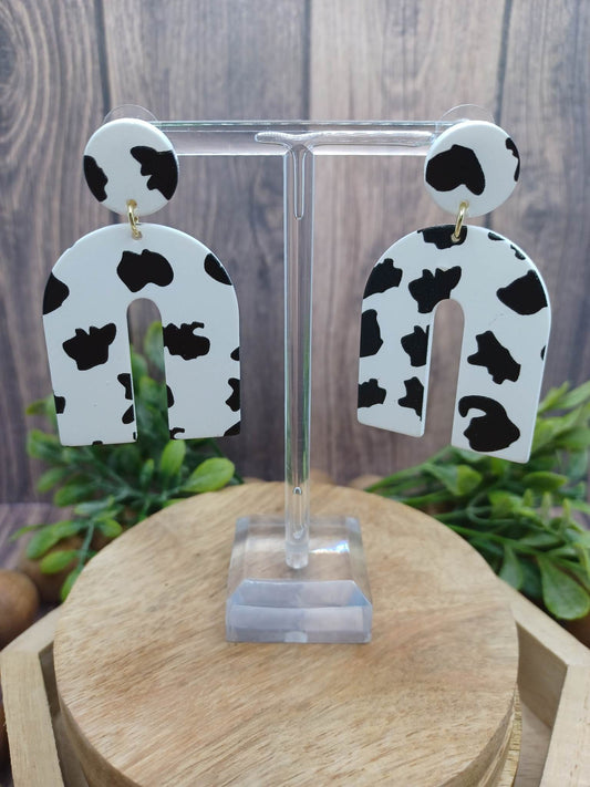 Cow Print Earrings