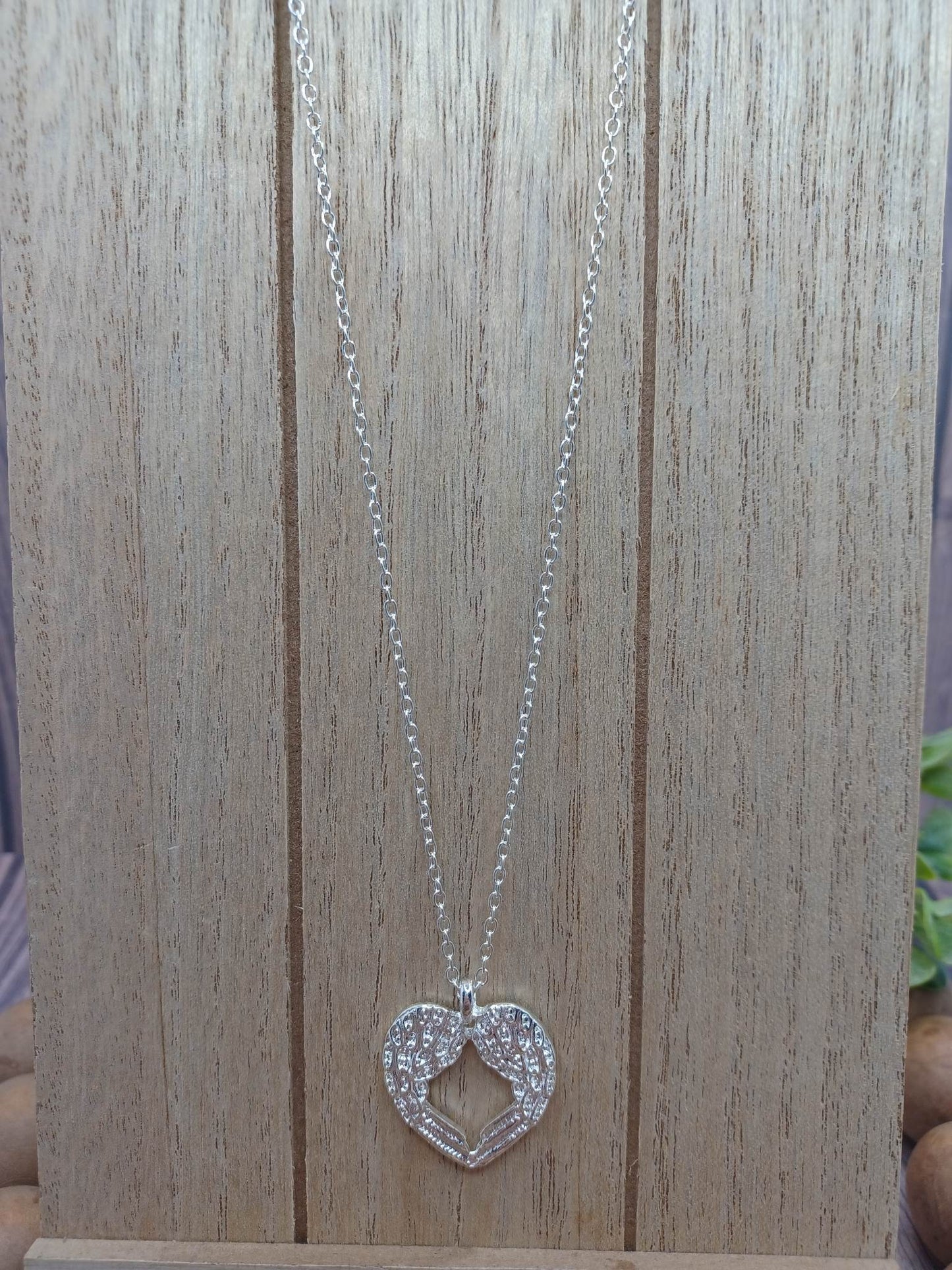 Silver Angel Wing Necklace
