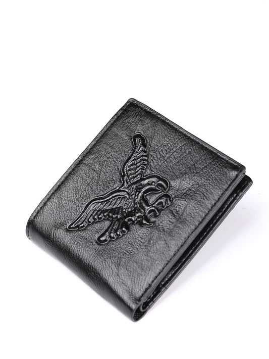 Black Imprinted Eagle Wallet
