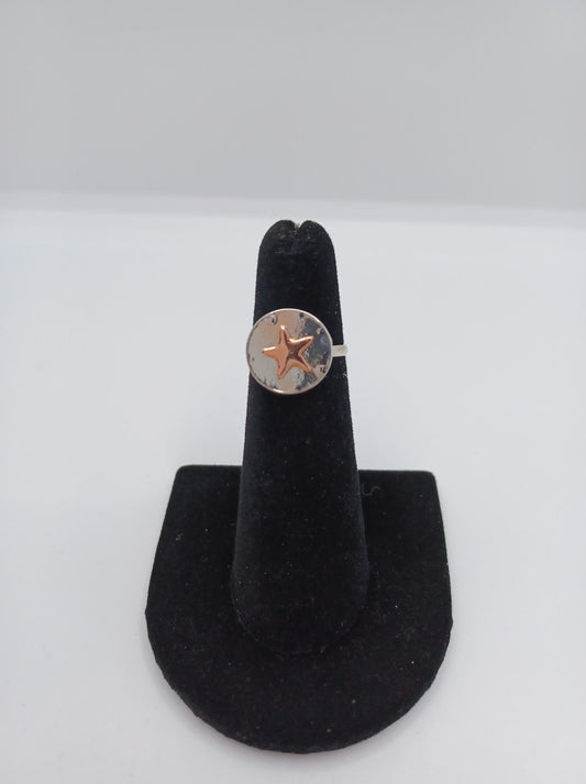Silver Ring w/ Copper Star
