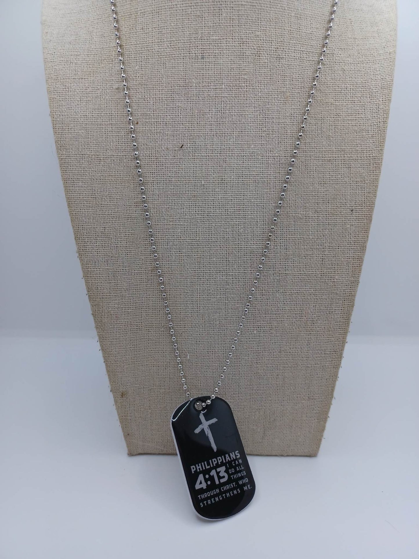 With God Nothing Shall be Impossible Like 1:37 Necklace