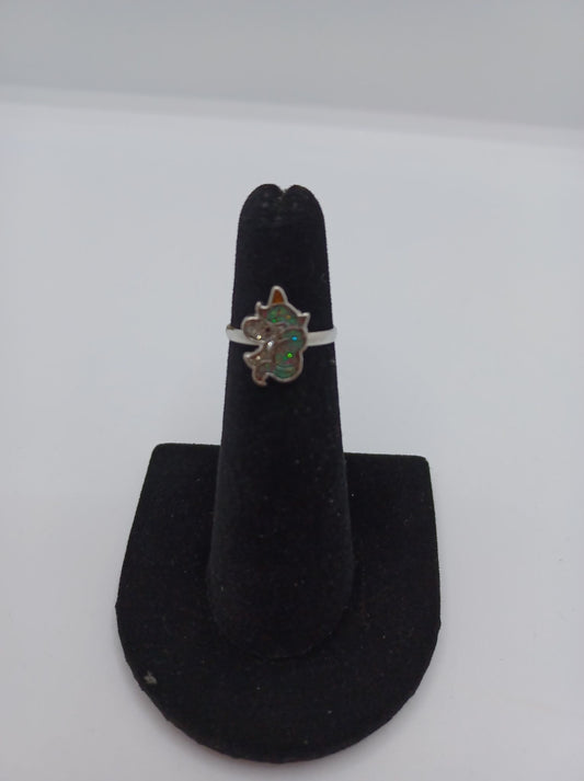 Iridescent Glitter Unicorn Ring