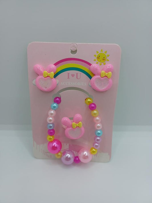 Bunny Bracelet, Earrings, & Ring Set