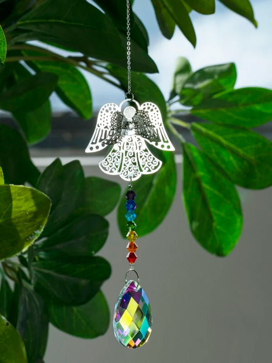 Angel Hanging Decor Item w/ Multicolored Beads