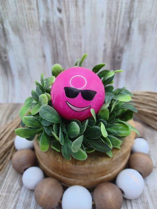 Pink Smiling Sunglasses Lip Balm