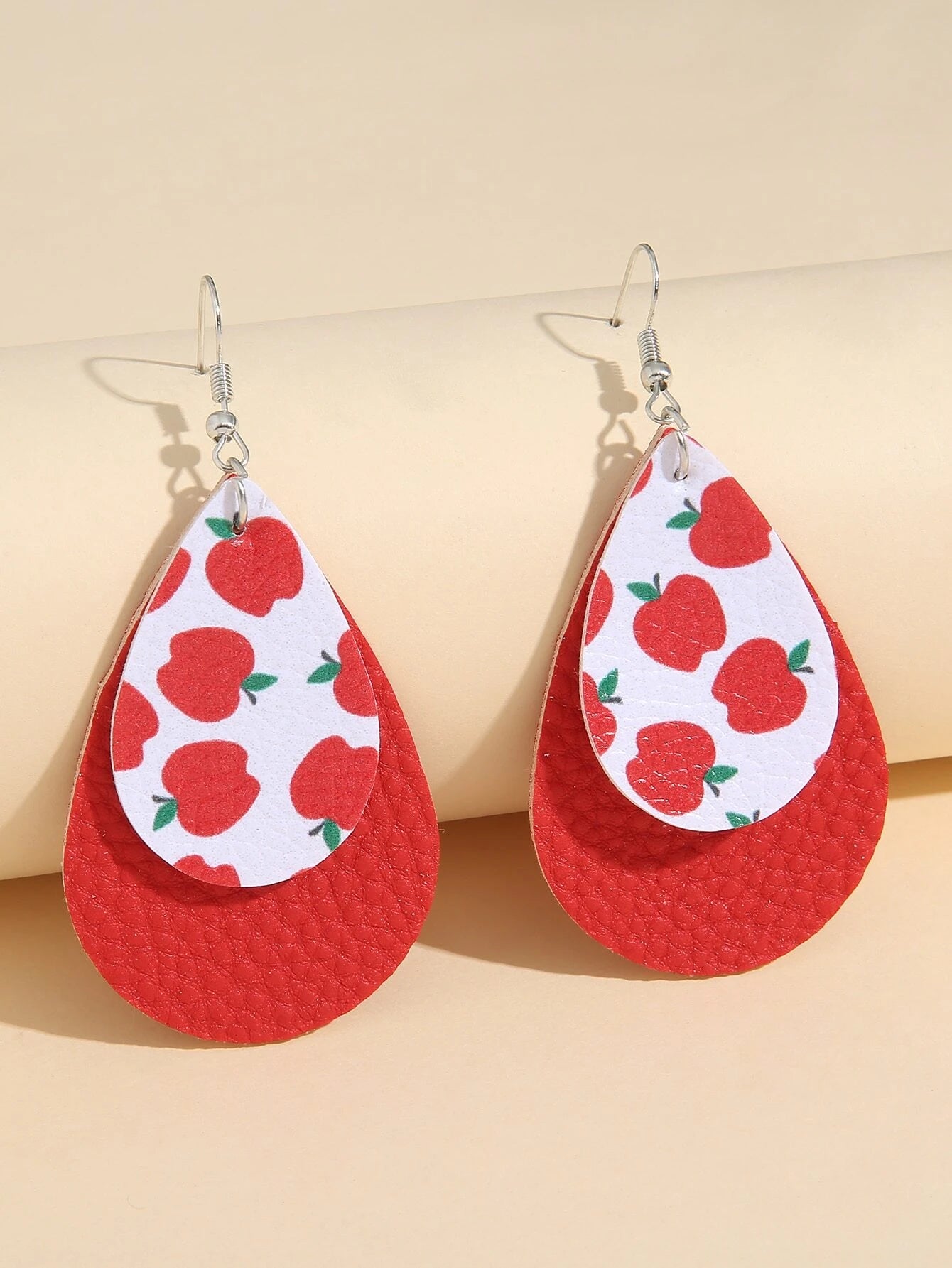 Double Layered Apple Earrings