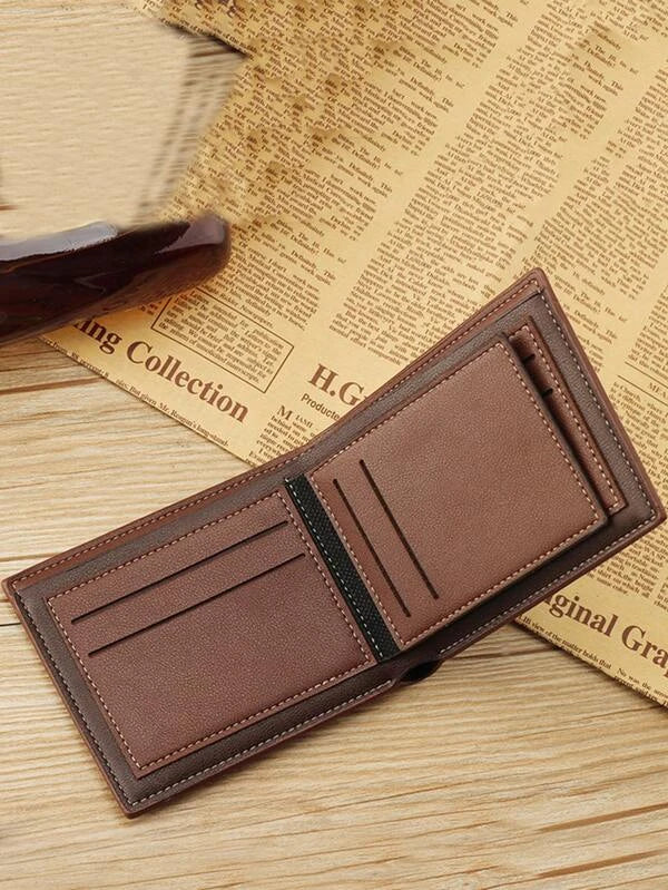 Brown Woodgrain Style Wallet