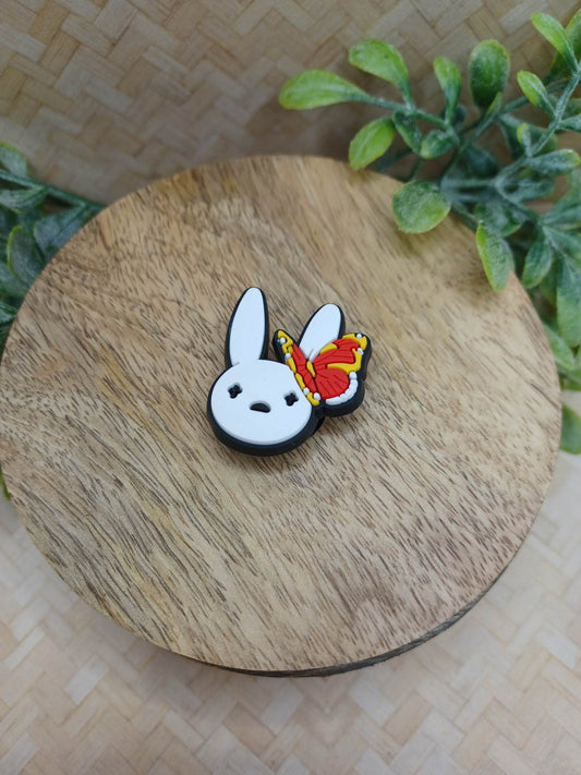 Bunny w/ Butterfly Shoe Charm Accessory