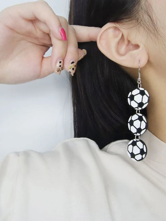 Soccer Drop Style Earrings
