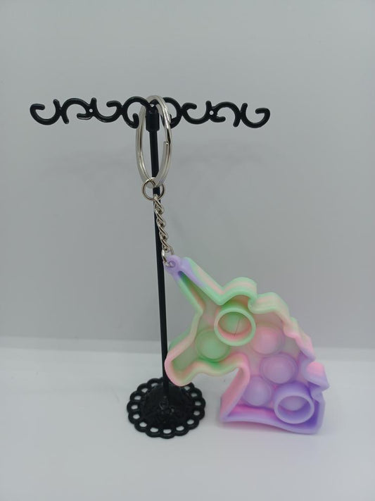 Pastel Unicorn Keychain Pop-It