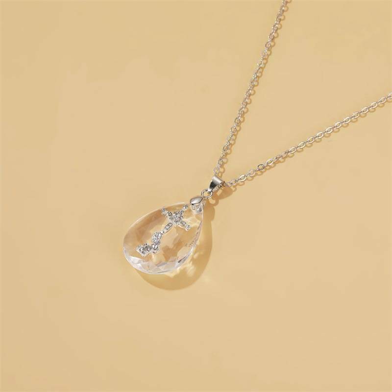 Cross Necklace on Acrylic Pendant