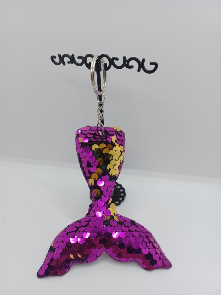 Purple Mermaid Tail Keychain