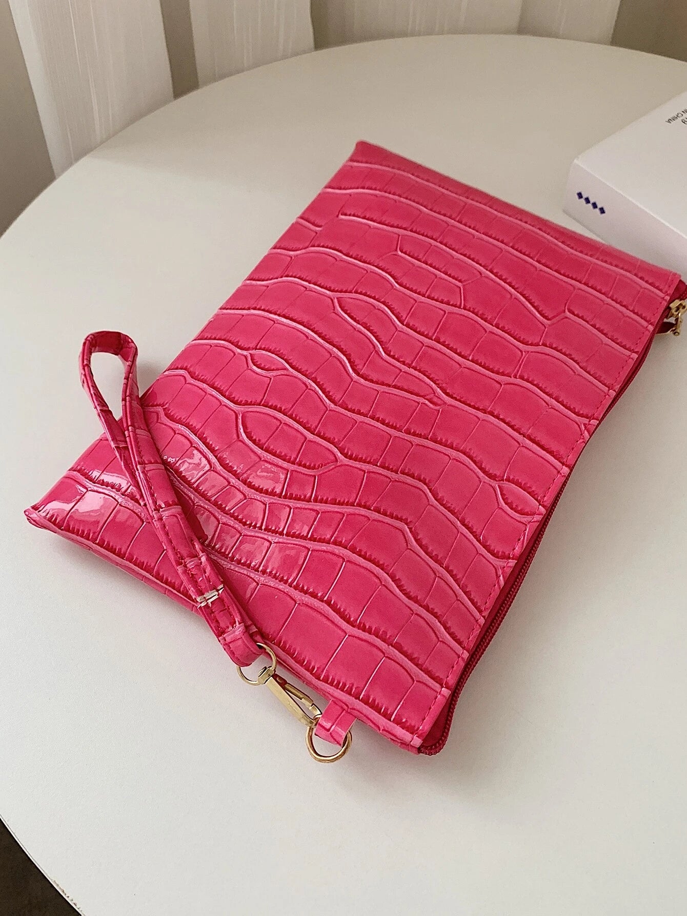 Pink wristlet
