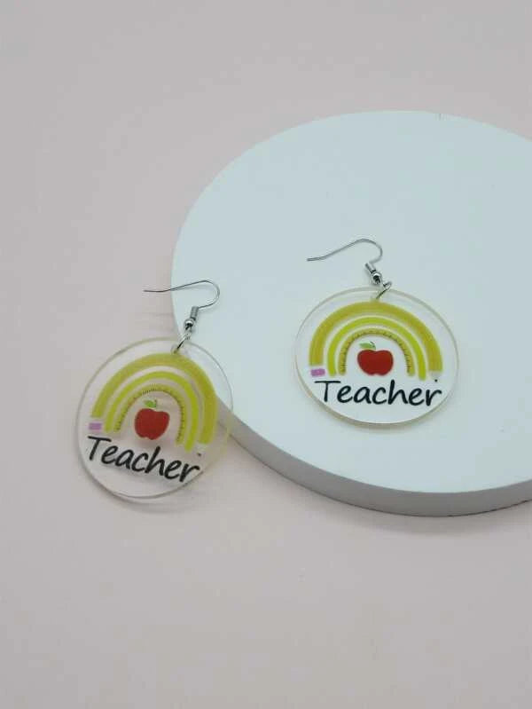 Teacher Acrylic Earrings