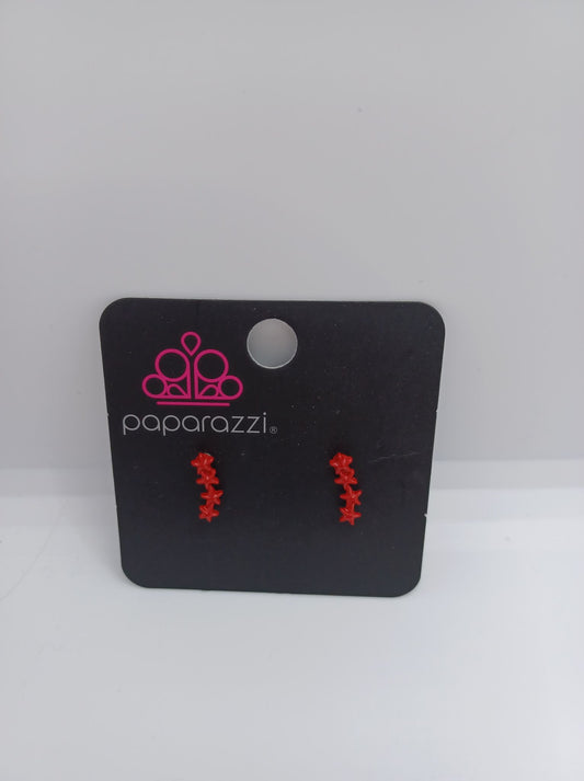 Red Star Earrings
