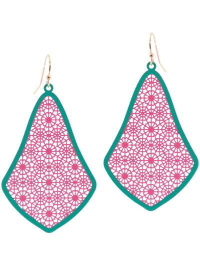 Blue & Pink Earrings