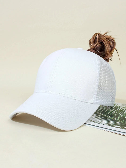 White Hat w/ Ponytail Opening