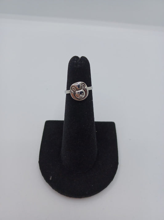 Silver Bunny Ring