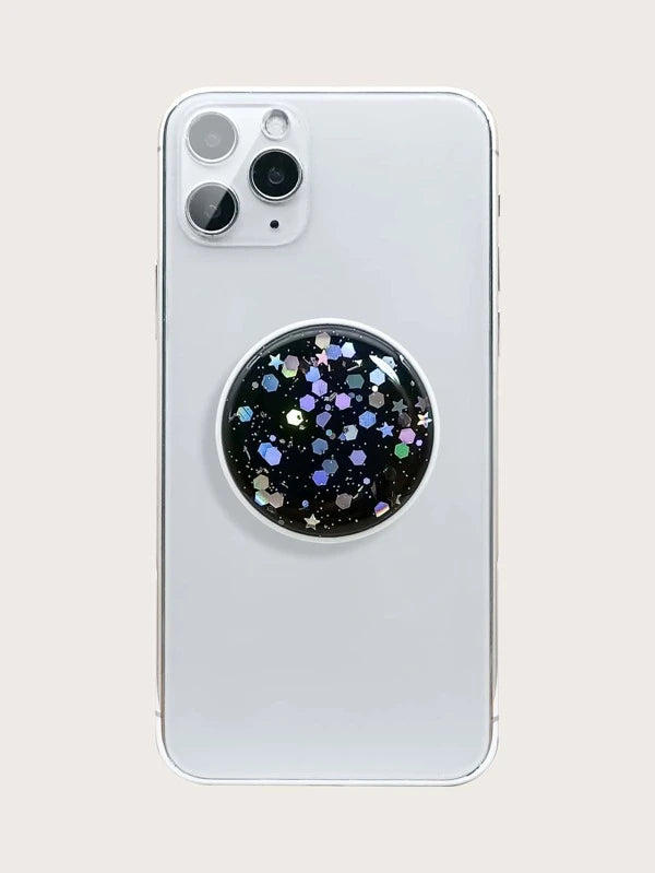 Chunky Black w/ Glitter Mobile Phone Accessory