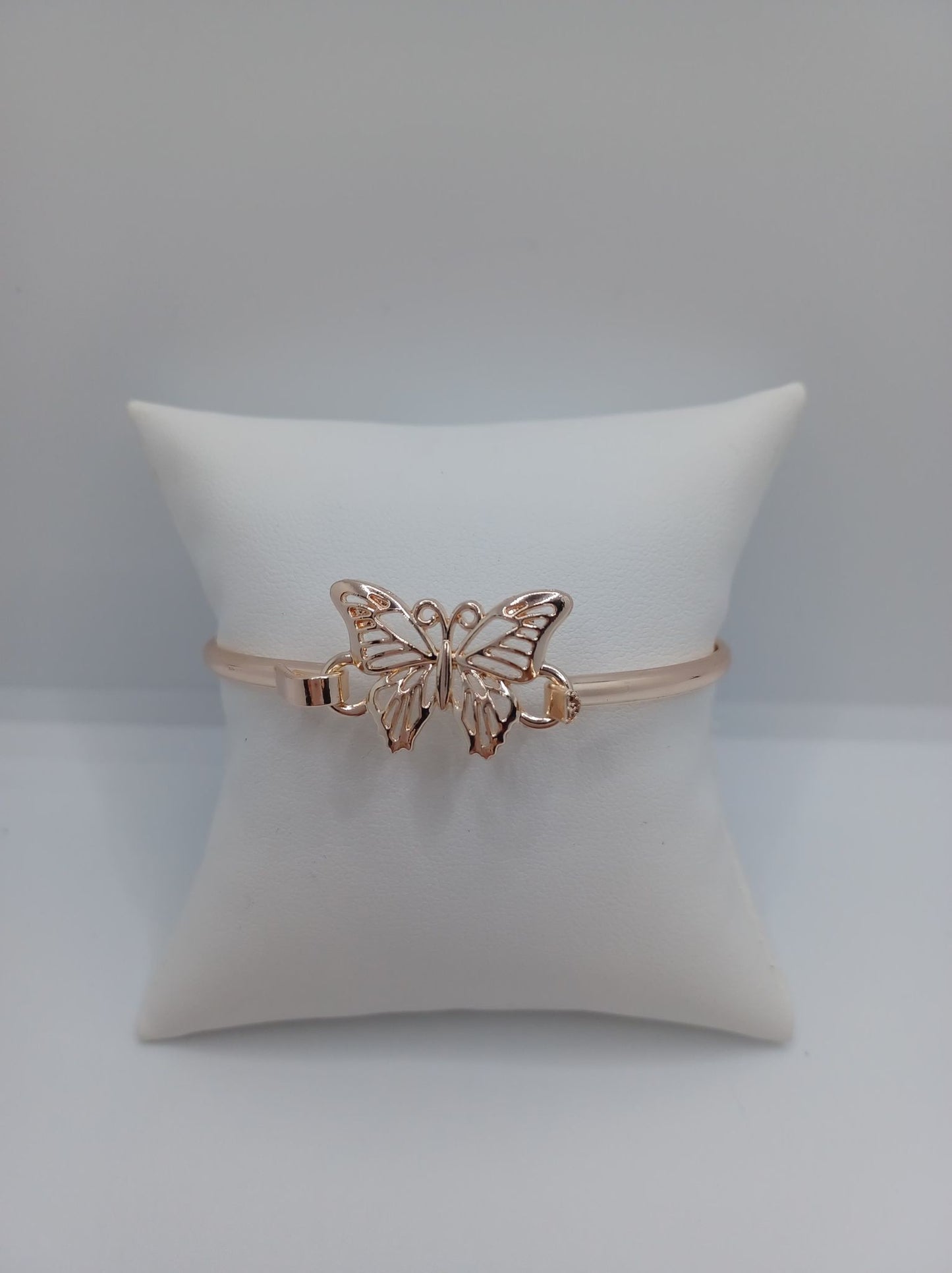 Rose Gold Butterfly Hook & Eye Bracelet