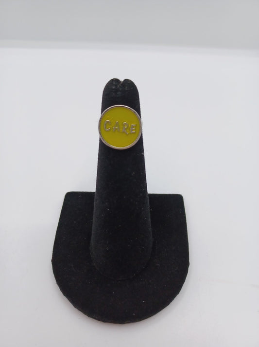 Yellow "Care" Ring