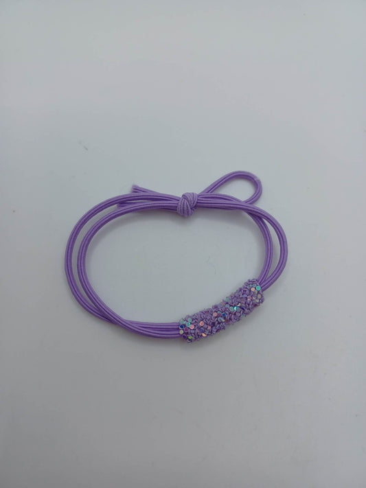 Purple Stretch Style Bracelet w/ Druzy Accent