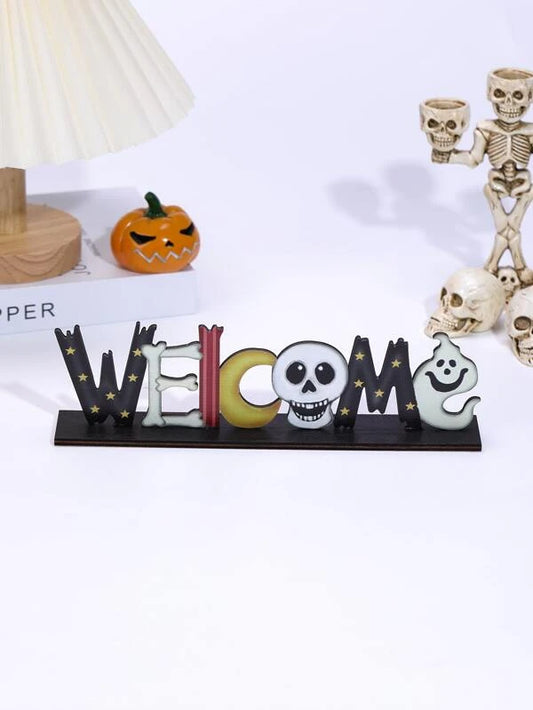 Halloween "Welcome" Decor Sign