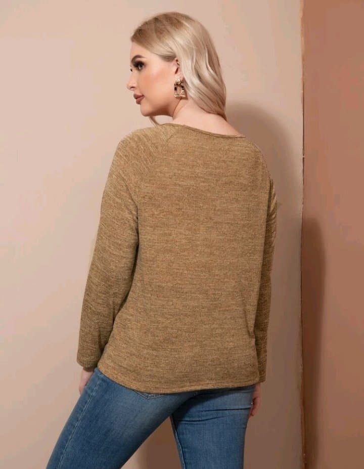 Leopard Print Ripped Long Sleeve Shirt/Sweater