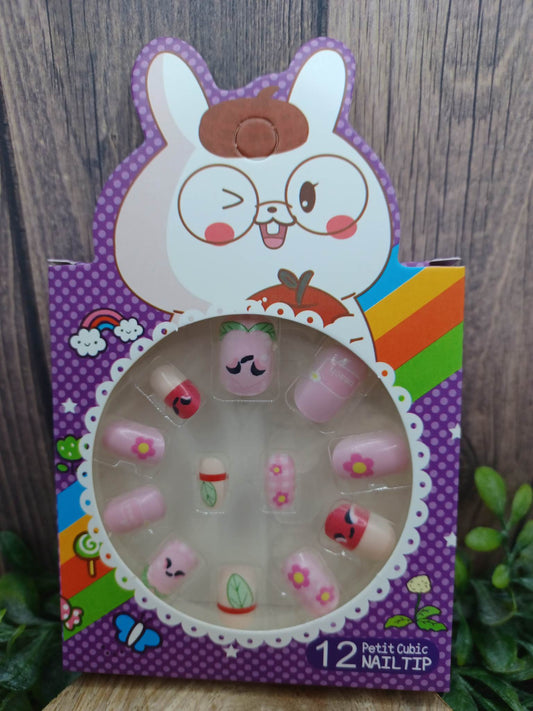 Cute Animals Little Girl's False Nails - Set #4