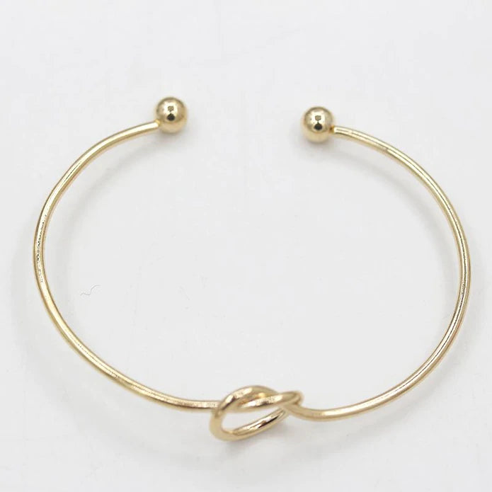 Cuff Style Bracelet with Knot Detail