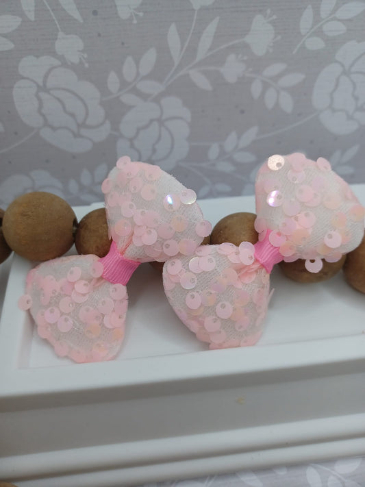 Light Pink Sequin Hair Accessory Set