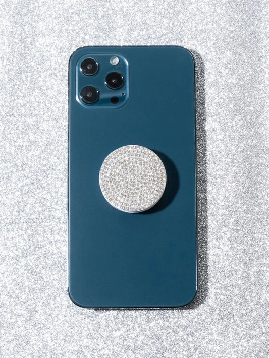 Silver Rhinestone Mobile Phone Accessory