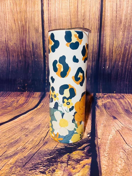 PRE ORDER - Fall Leopard Print Tumbler