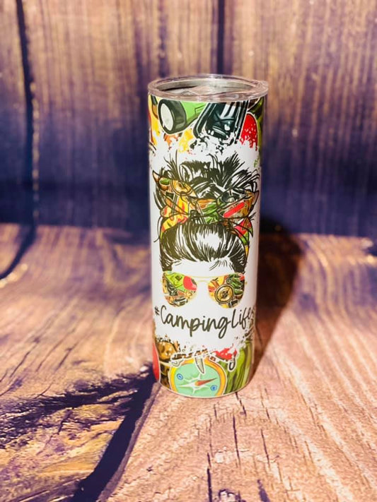 PRE ORDER - #CampingLife Tumbler 20 oz