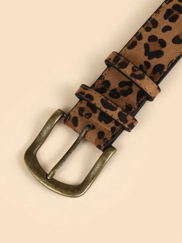 Leopard Print Belt