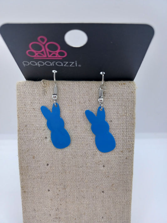 Blue Bunny Rabbit Earrings