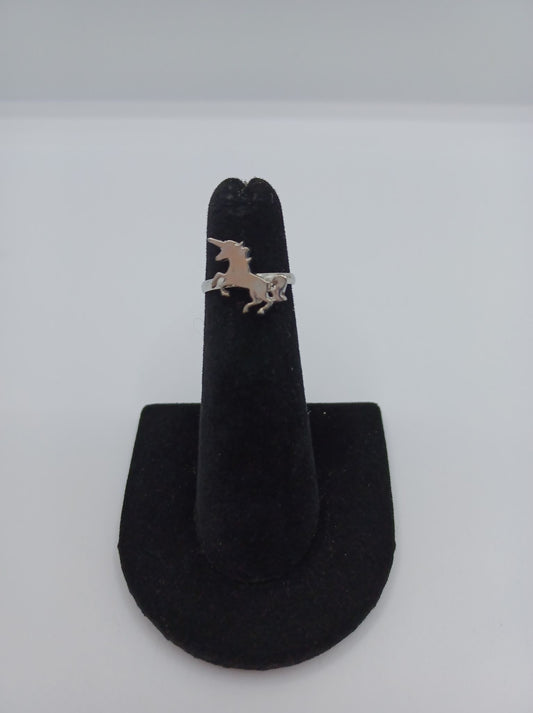 Silver Unicorn Ring