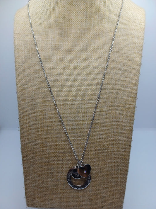 Silver Necklace Proverbs 3:5 "Trust the Lord with all thine heart."