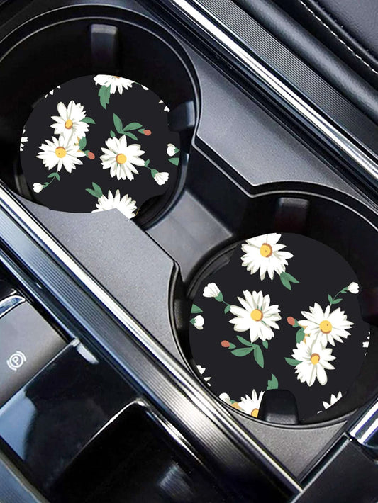 Daisy Car Coaster Set