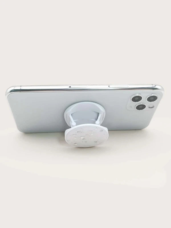 White w/ Chunky Moon & Stars Glitter Phone Accessory
