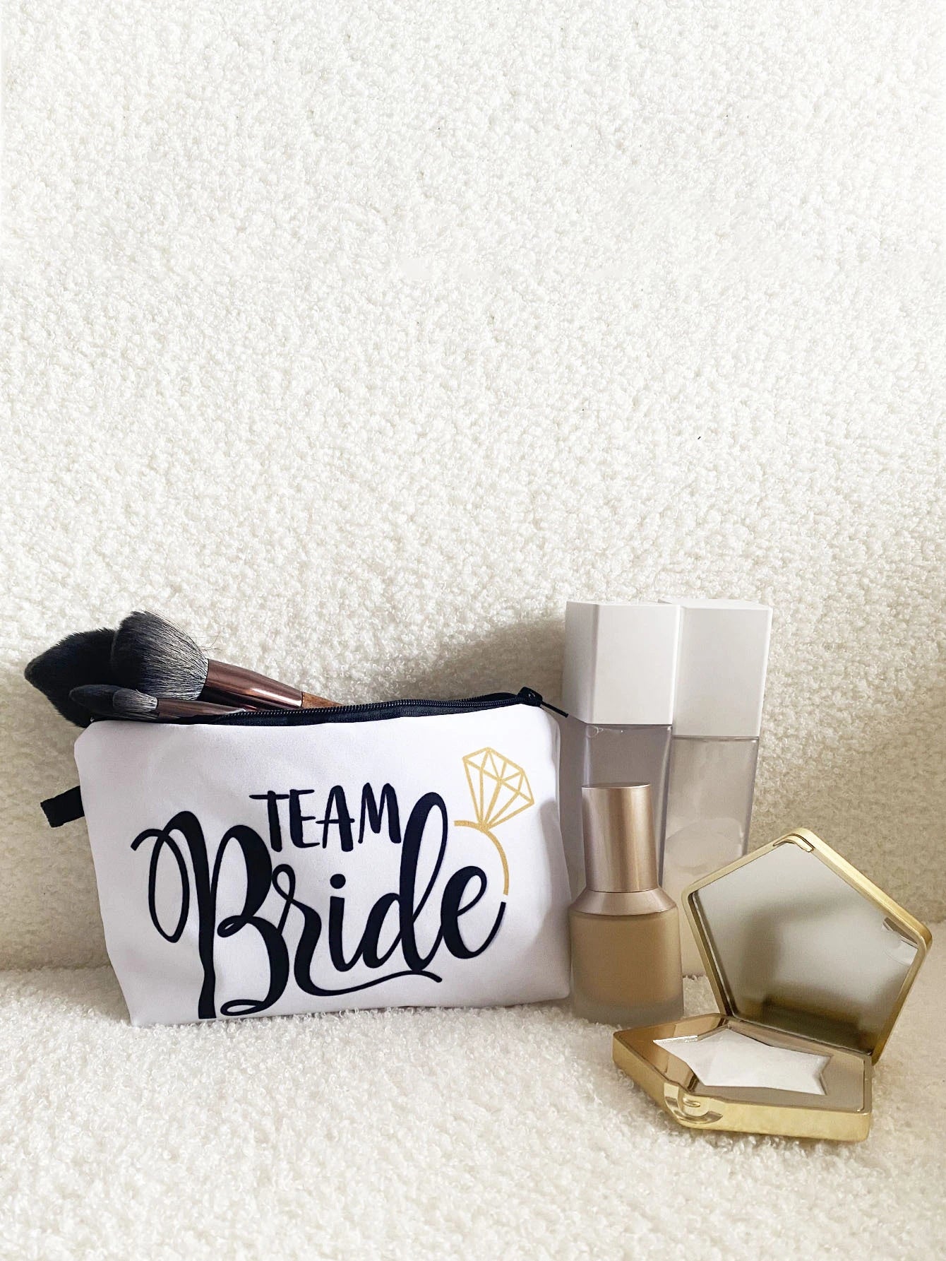 "Team Bride" Cosmetic Bag