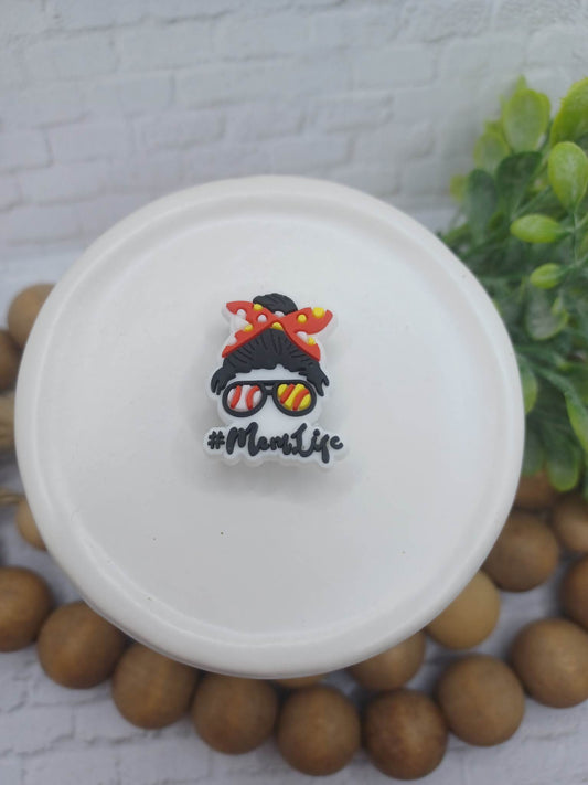 Softball #MomLife Shoe Charm Accessory